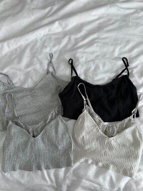 Four Aerie Bralettes Size Medium Good Condition